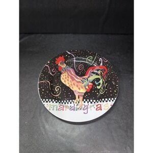 Sharon Neuhaus Mardi Gras Plate, Poultry In‎ Motion Luncheon Plate, Kitchen Art